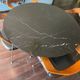 Saarinen Knoll round table in maquina black marble 120cm
