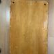 Grand rectangular serving platter in wood and brass from the 1960s