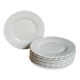Nine fine English porcelain sweet plates