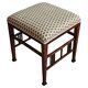 Jugendstil stool in beech and mahogany attributed to Otto Wagner, 1910s.