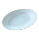 Large thick dish in white porcelain from Paris 19th