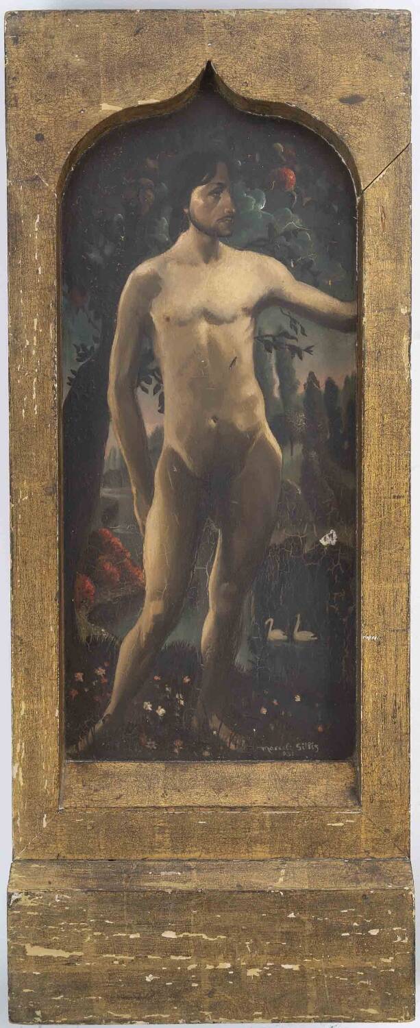 Marcel Gillis (Belgium, 20th century) Adam and Eve, 1931 Diptych