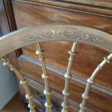 2 gilded Napoleon III bedroom chairs, 1900s