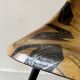 Chair in fibreglass and metal by René-Jean Caillette, stork, 1950 design.