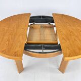 Table de salle à manger extensible vintage en chêne, 1960s