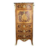 Louis XV marquetry secretary, Napoleon III period