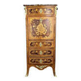 Secrétaire Louis XV en marqueterie, Époque Napoléon III