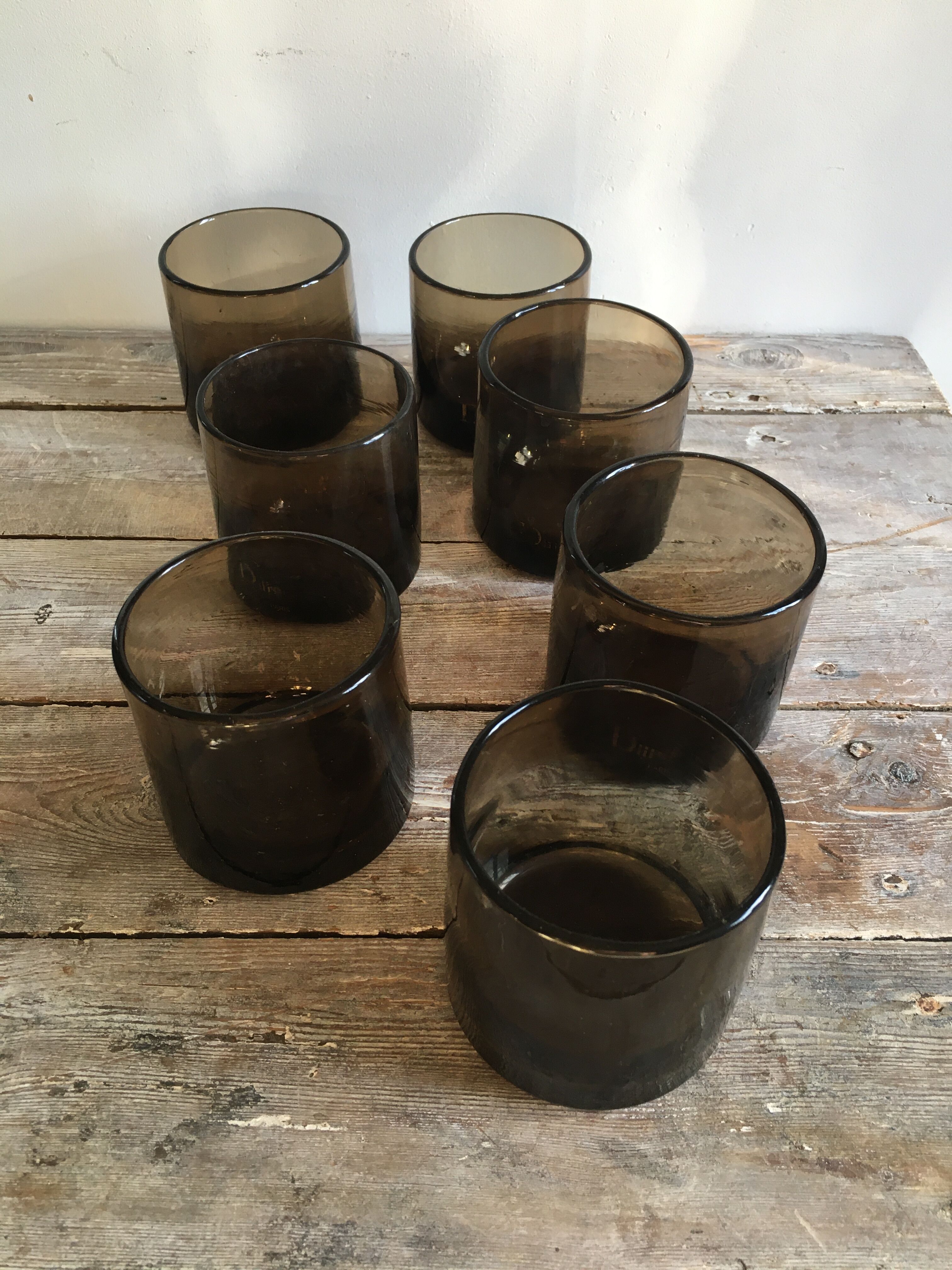 Series of 7 glasses