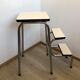 Stepladder formica ivory and black 60
