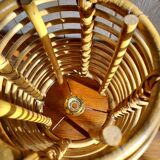 Rattan lamp foot