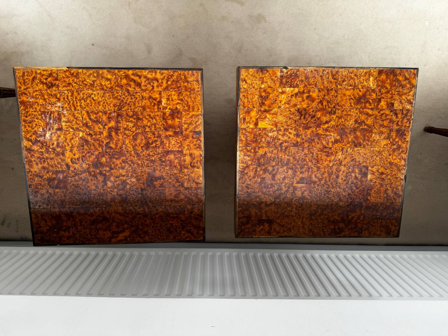 Marquetry side table