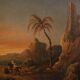 Peinture orientaliste raffinée du XIXe siècle
