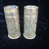 Paire de vases monogramme a l