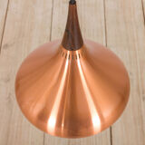 Copper orient hanging pendant lamp by jo hammerborg for fog & morup