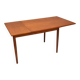 Authentic vintage teak extendable dining table from the 1960s