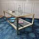 Vintage gold and silver coffee table
