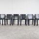 Carlo Bartoli dining chairs for Matteo Grassi, set of 6 - 1980s