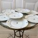Set of 8 dessert plates Made in France registered model "Czech" years 50-60