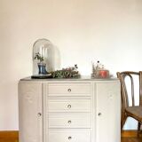 Art Deco clay chest of drawers