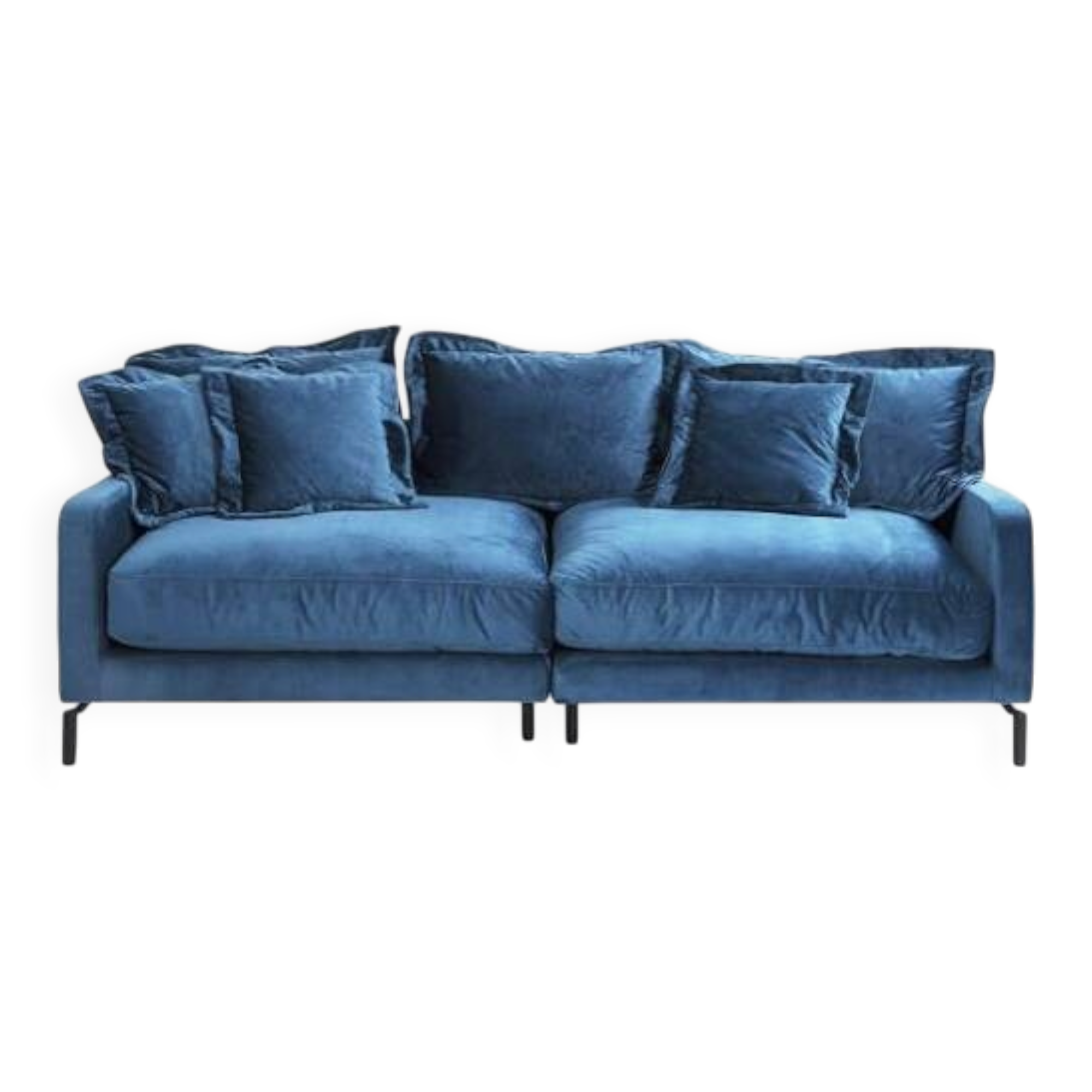 Canapé lullaby 3 seater petrol blue velvet kare design