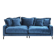 Canapé lullaby 3 seater petrol blue velvet kare design