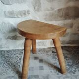 Tabouret de traite tripode ancien