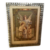 Ancien cadre religieux art déco