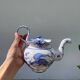Moustiers blue ceramic teapot