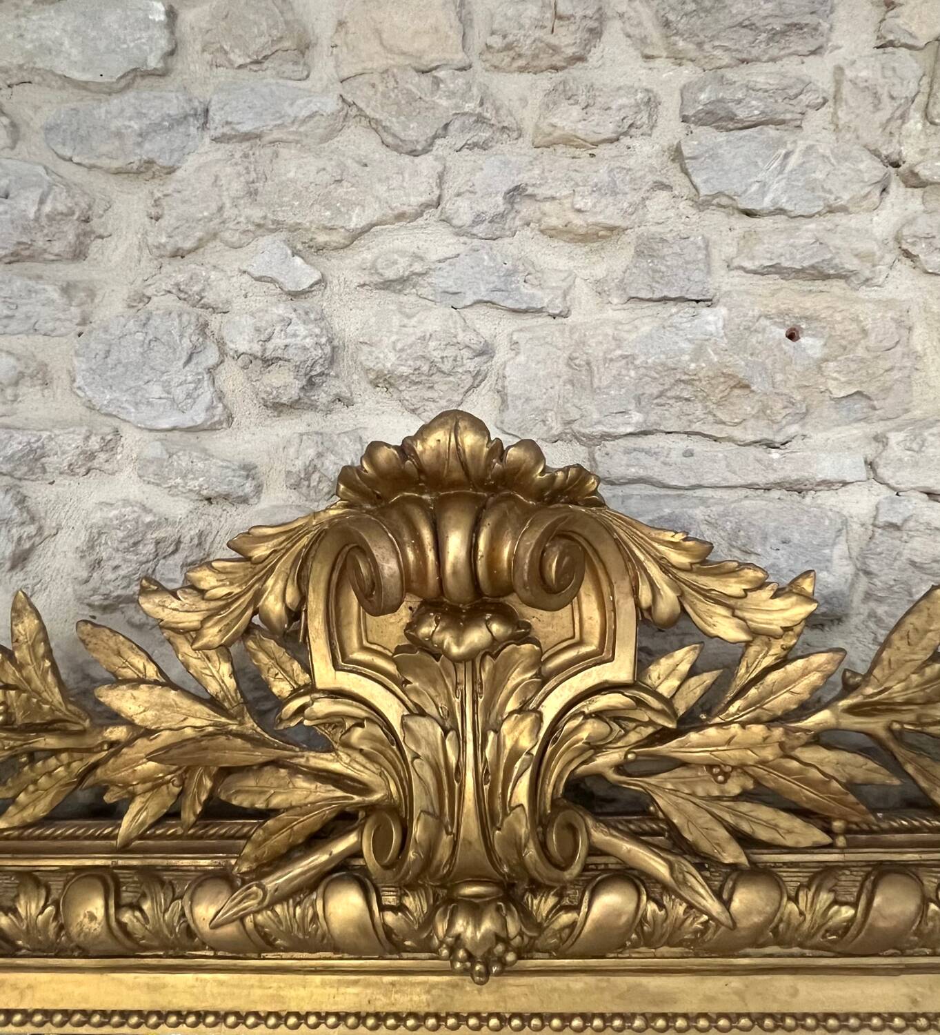 Masterpiece mirror 233cm/134.5cm gilded with gold leaf, Napoleon III period