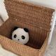 Vintage Rattan Chest Basket