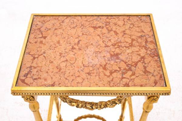 Antique table from around 1900, France.