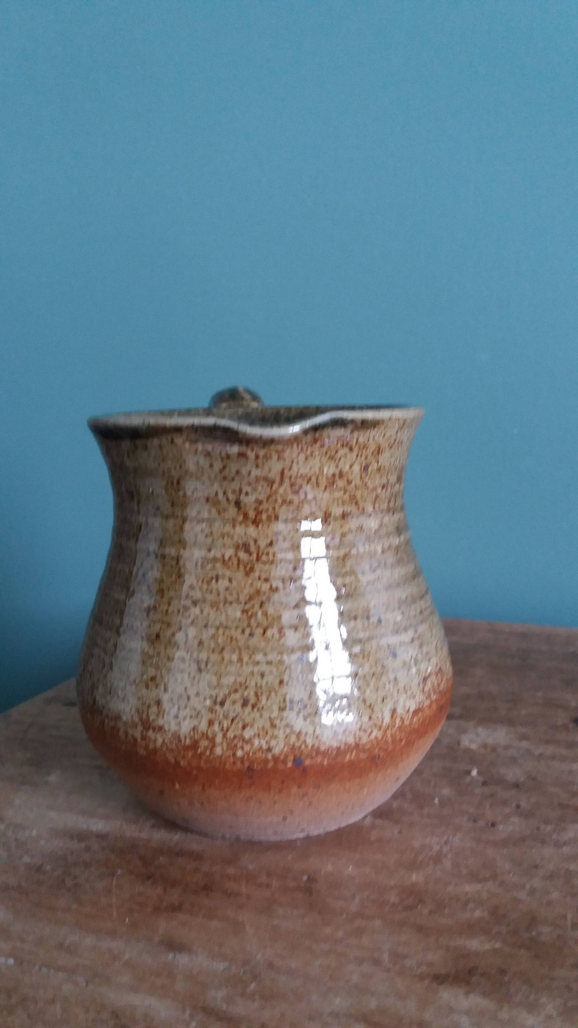 Milk jug signed, Beceleuf
