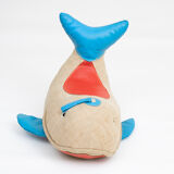 Jouet thérapeutique vintage baleine par Renate Müller pour H. Josef Leven, Sonneberg, années 1960