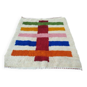 Traditional hand-woven Beni Mrirt rug, size 150 x 250 cm