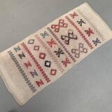 Ancien chemin de Kilim étroit turc 114x50 cm shabby chic, kelim vintage