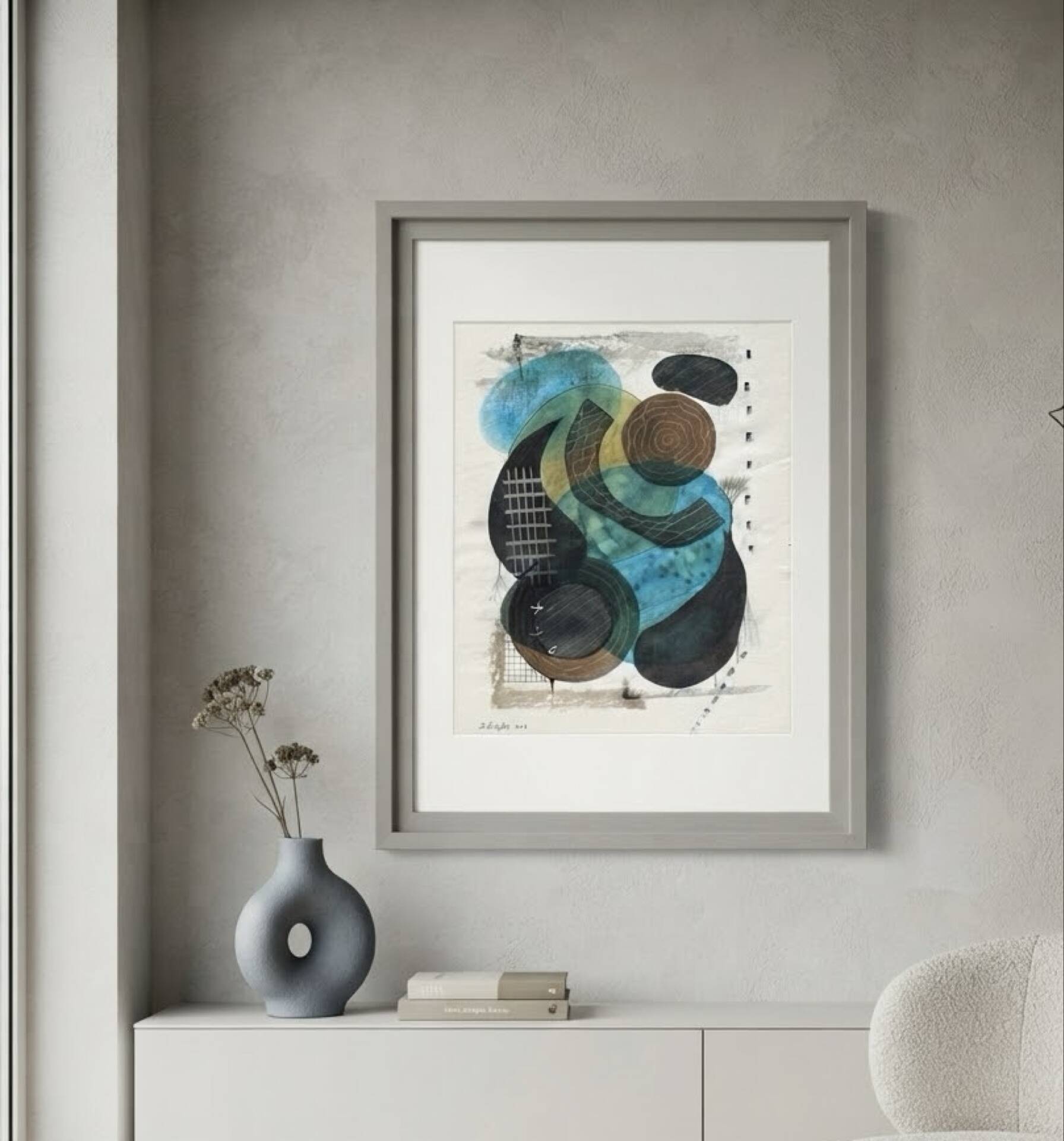 Original abstract painting by Bertrand Mugabure