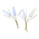 Pair of mid-century modern opaline brass wall lights, Maison Lunel, France, 1950