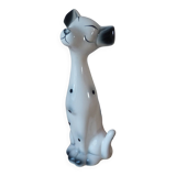 Large romantic ceramic Dalmatian dog figurine from the 1970s,
