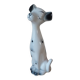 Figurine grand chien dalmatien romantique en céramique années 1970,