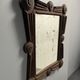 Antique tramp art folk art distressed mirror, Austria ca 1900s