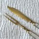 Antique Fruit Cutlery Set for 6 · Brass & Mother-of-Pearl · Original Box