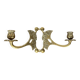 Antique brass wall candle holder – Art Deco double arm wall light