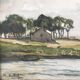 Watercolor signed M.Aubert 1943