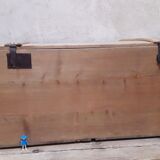 Coffre malle 118x56x54cm ancien en sapin