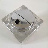 Briquet en verre décor incrusté design années 70