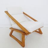 Paire de fauteuils de salon en pin danois vintage