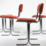 Suite of four chairs 70s