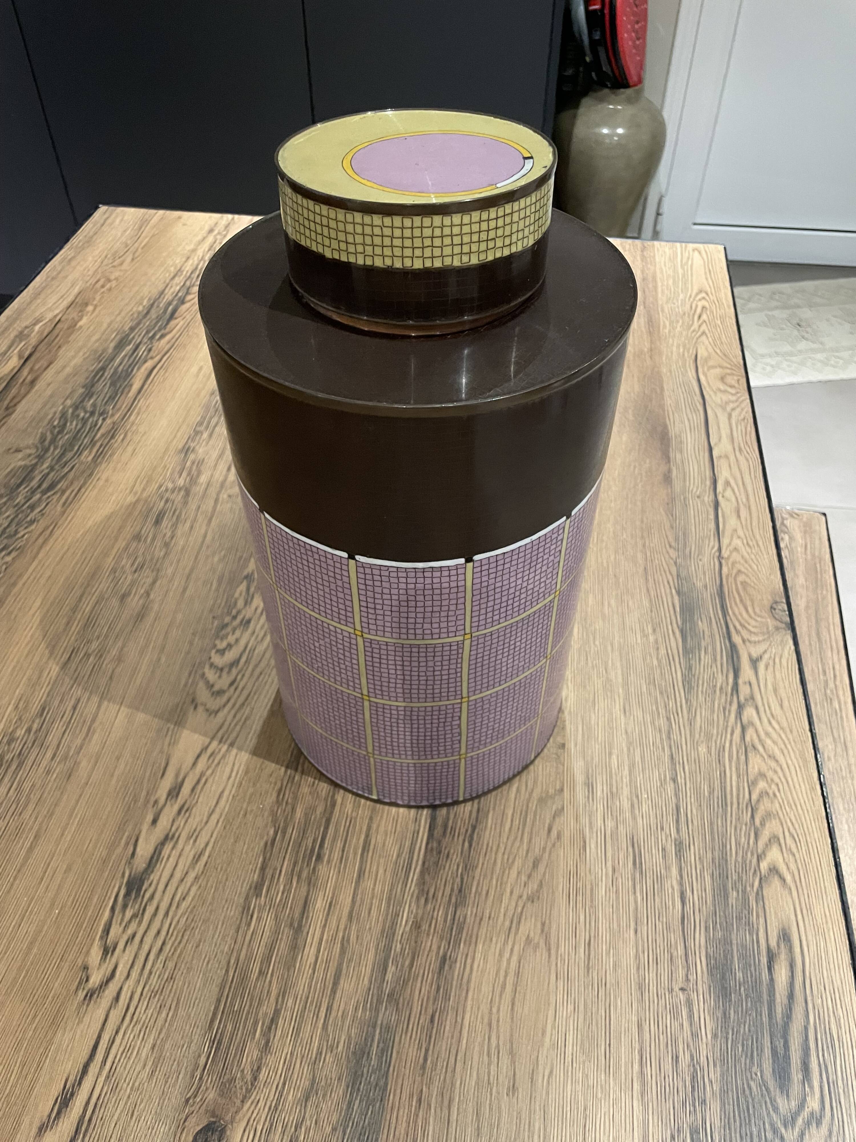 Set of 3 vintage decorative pots – Fabienne Jouvin,