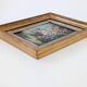 Antique oil painting, bouquet of peonies, ornate gilded frame