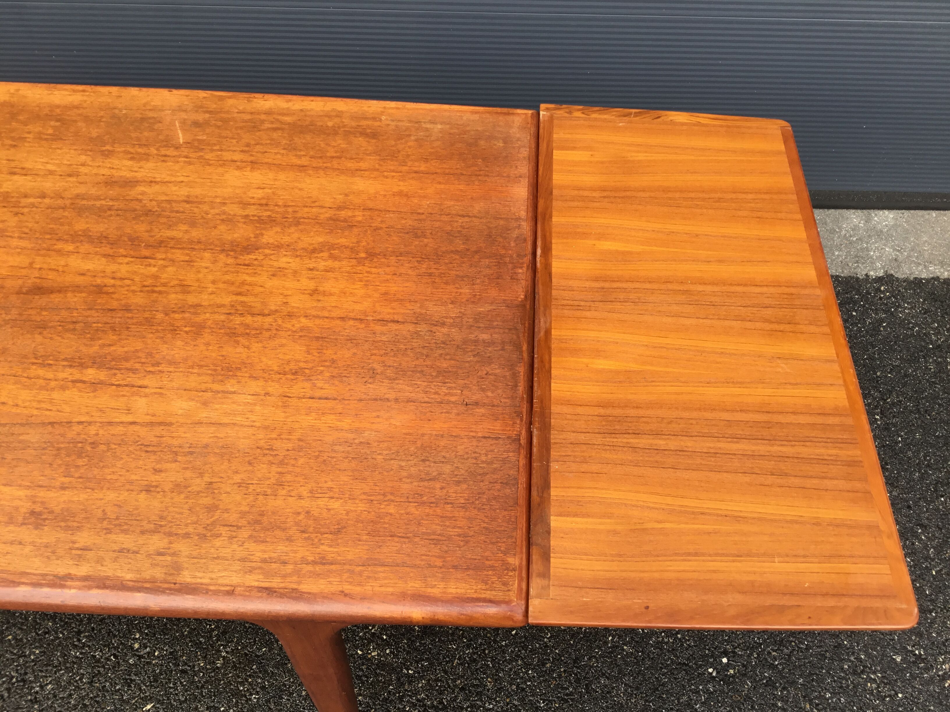 Teak table published by "Furniture TV Paris" Circa 1950-60